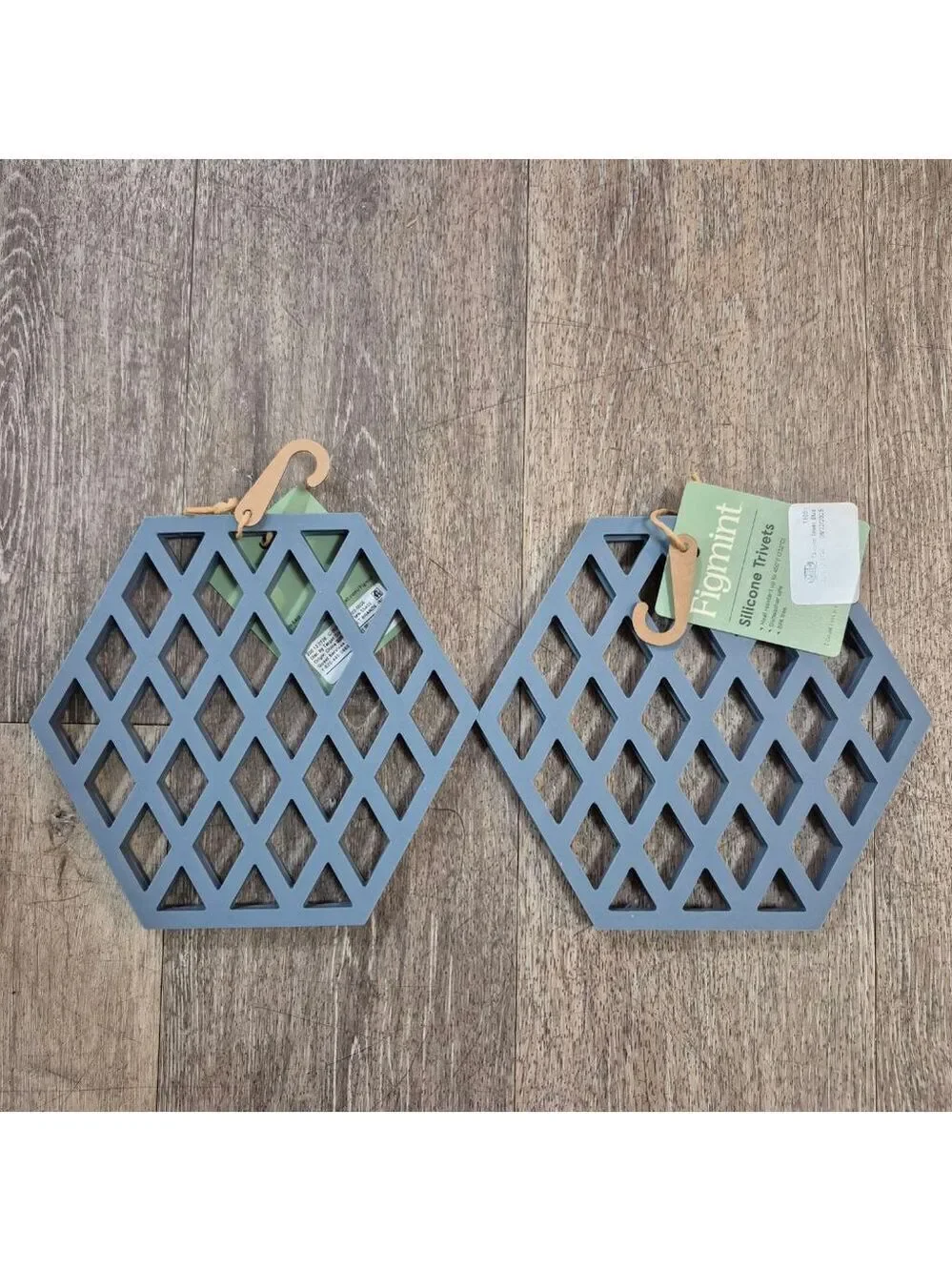 Figmint Blue Silicone Trivets Kitchen Tools One Size